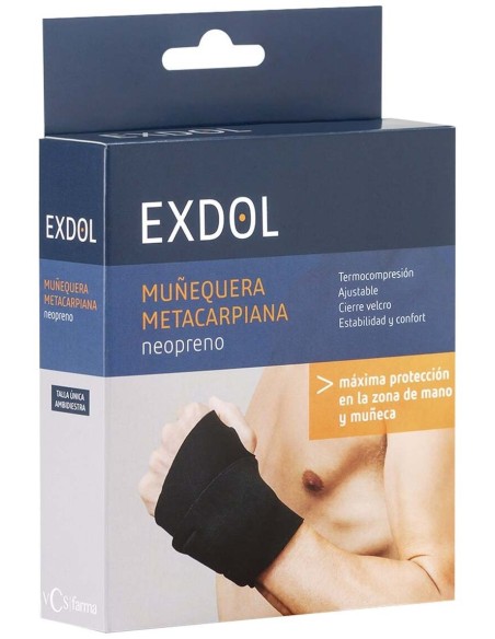 Exdol Nosa Termik Muñequera Metacarpiana Talla Única, 1 Ud