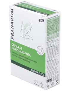 Pranarôm Aromaforce Cápsulas Nariz-Garganta Bio 30Caps 2