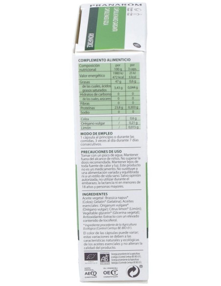 Pranarôm Aromaforce Cápsulas Nariz-Garganta Bio 30Caps