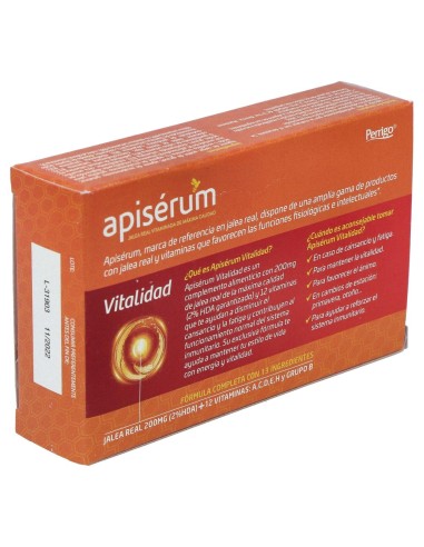 Apiserum Vitalidad 30 Caps Blandas