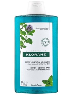 Klorane Champú Antipolución Menta Acuática, 400 Ml