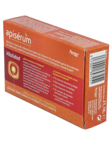 Apiserum Vitalidad 30 Caps Blandas