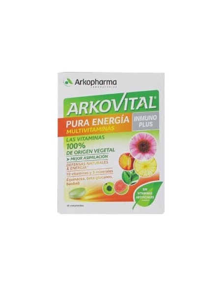 Arkopharma Arkovital Pura Energía Inmunoplus, 30 Comprimidos