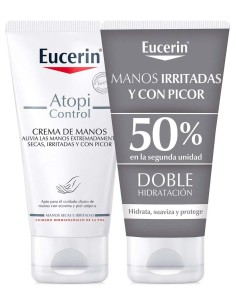 Duplo Eucerin Atopi Control Crema De Manos, 75 Ml + 75 Ml