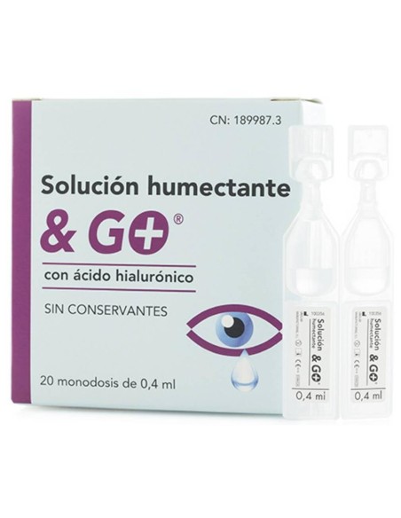 Pharma Y Go Solución Humectante Monodosis Y Go 0,4 Ml, 20 Unidades