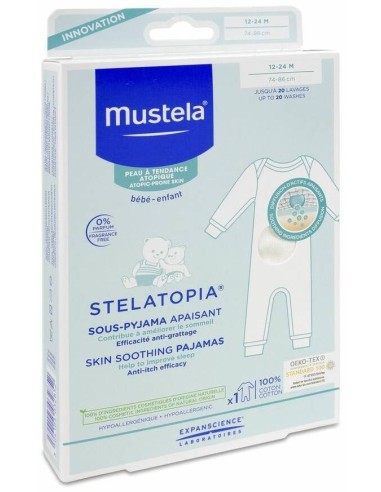 Mustela Stelatopia Bajo Pijama Calmante 12-24 Meses 100% Algodón