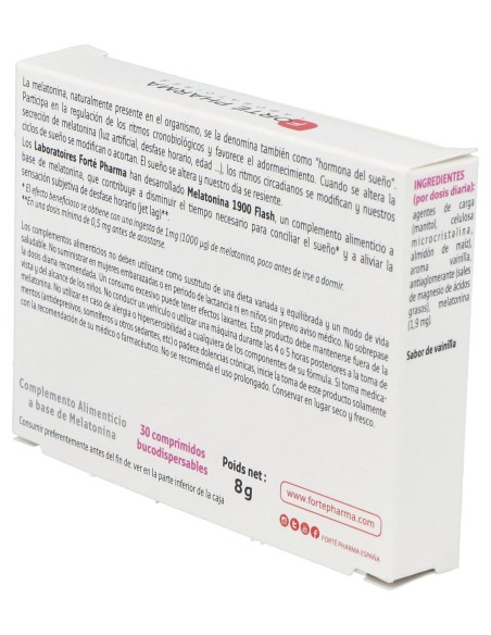 Forté Pharma Melatonina 1900 Flash, 30 Uds