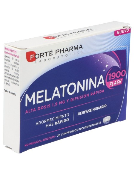Forté Pharma Melatonina 1900 Flash, 30 Uds
