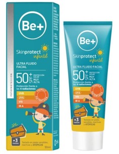 Be+ Skin Protect Ultra Fluido Facial Infantil Spf50+, 50 Ml