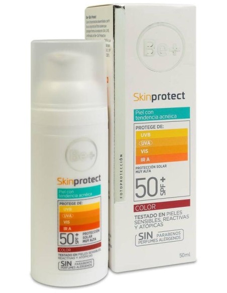 Be+ Skin Protect Piel Con Tendencia Acneica Spf50+ Con Color 50Ml