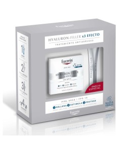 Pack Eucerin Hyaluron-Filler Crema De Día Piel Seca + Contorno De Ojos, 1 Ud