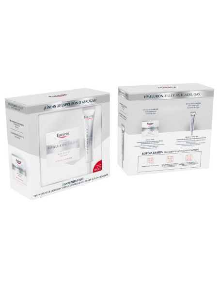 Pack Eucerin Hyaluron-Filler Crema De Día Piel Seca + Contorno De Ojos, 1 Ud