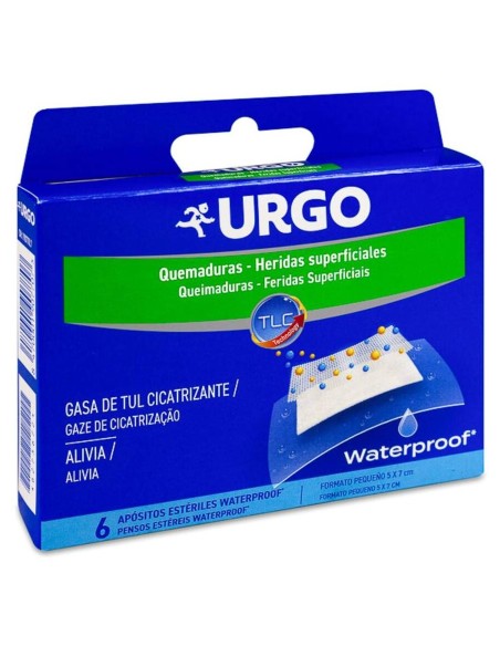 Urgo Quemaduras Y Heridas Superficiales 5 Cm X 7 Cm, 6 Apósitos