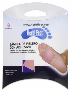Herbi Feet Mini Lámina De Fieltro 6,5 X 22 Cm, 1 Ud
