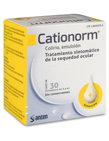 Santen Cationorm Pphthalmic Emulsion 30Monodosis