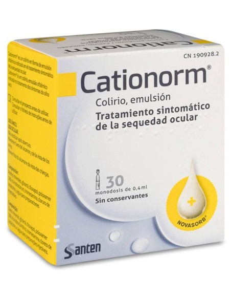 Santen Cationorm Pphthalmic Emulsion 30Monodosis