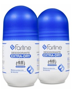 Duplo Farline Desodorante Extra-Dry 48 Horas Roll-On, 1 Ud