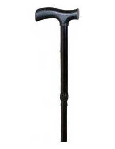 Muletilla Plegable De Aluminio Con Puño De Plástico, 1 Ud