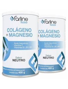Duplo Farline Activity Colágeno Y Magnesio Sabor Neutro, 2 X 400 G