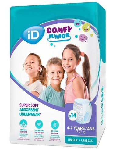 Id Comfy Junior Pants De 4 A 7 Años, 14 Uds