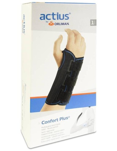 Orliman Muñequera Confort Plus Férula Palmar Derecha Ace503 Talla 2 16-18Cm, 1 Unidad