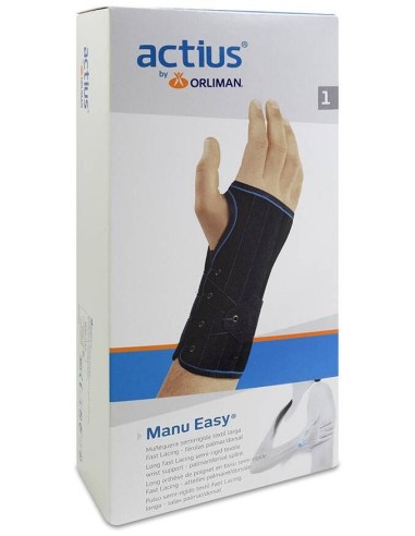 Orliman Muñequera Manu Easy Palmar-Dorsal Izquierda Ace505 Talla 3 18-20 Cm, 1 Unidad
