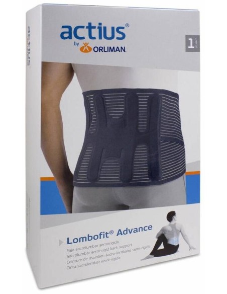 Actius Lombofit Advance Faja Sacrolumbar Semirrígida T2, 1 Ud