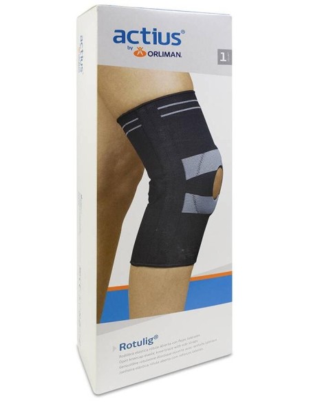 Actius Rodillera Elástica Con Flejes Laterales Rótula Abierta Rotulig Ace807 Talla 3, 1 Unidad