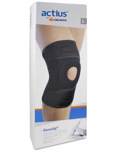 Actius Rodillera Elástica Con Flejes Talla Única, 1 Ud