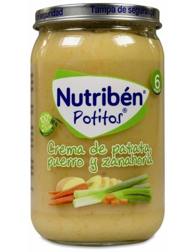 Nutribén Potitos Crema De Patata, Puerro Y Zanahoria, 235 G