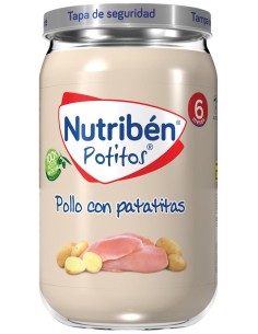 Nutribén Potitos Pollo Con Patatitas, 235 G