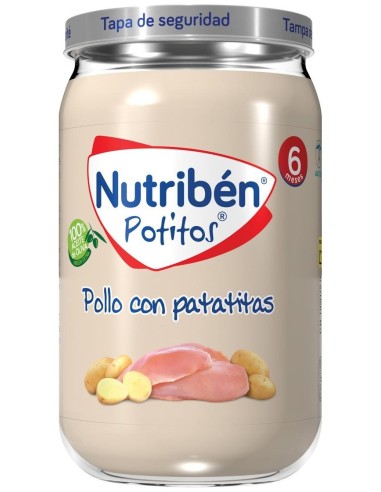 Nutribén Potitos Pollo Con Patatitas, 235 G