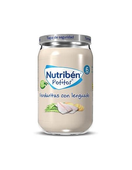 Nutribén Potitos Verduritas Con Lenguado, 235 G