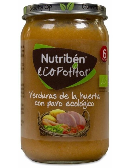 Nutribén Ecopotito Verduras De La Huerta Y Pavo, 1 Ud