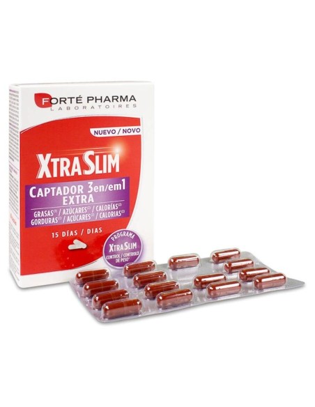 Forté Pharma Xtraslim Captador 3 En 1, 60 Cápsulas
