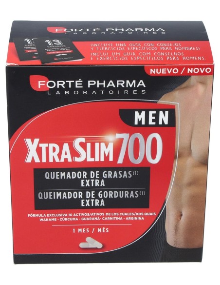 Forté Pharma Xtraslim 700 Men Quemador De Grasas, 120 Cápsulas