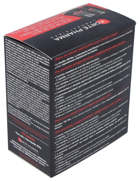 Forté Pharma Xtraslim 700 Men Quemador De Grasas, 120 Cápsulas