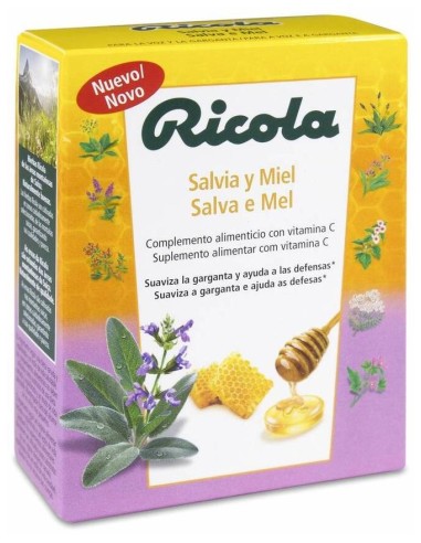 Ricola Caramelos Salvia Y Miel, 50 G