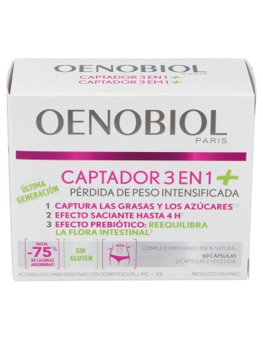 Oenobiol Captador 3 En 1 Plus, 60 Cápsulas