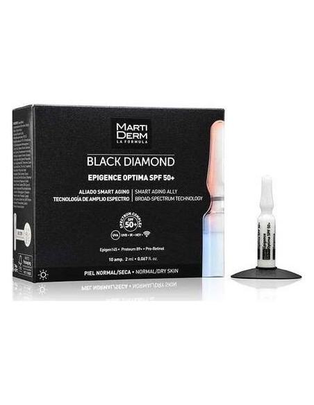Martiderm Black Diamond Epigence Optima Spf50+, 10 Ampollas