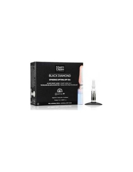 Martiderm Black Diamond Epigence Optima Spf50+, 10 Ampollas