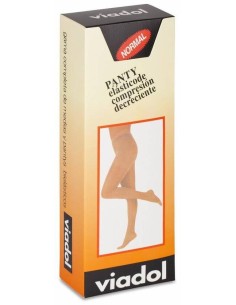 Viadol Panty Compresión Normal Talla Reina Beige, 1 Ud