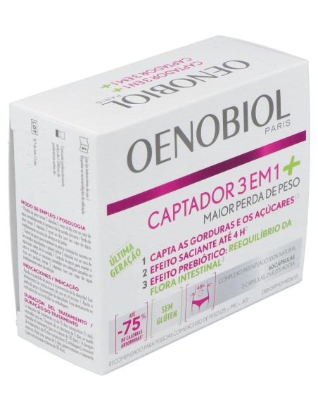 Oenobiol Captador 3 En 1 Plus, 60 Cápsulas