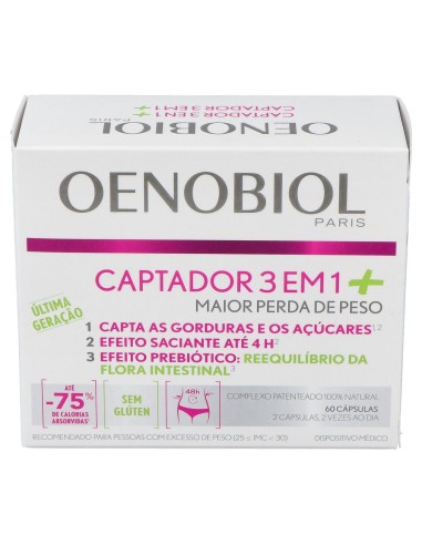 Oenobiol Captador 3 En 1 Plus, 60 Cápsulas