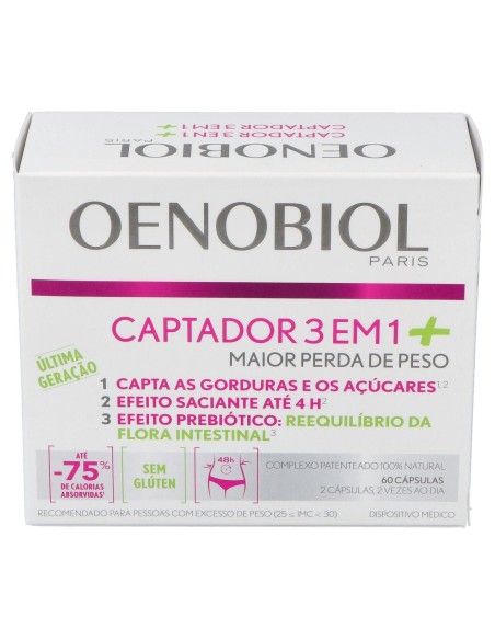 Oenobiol Captador 3 En 1 Plus, 60 Cápsulas
