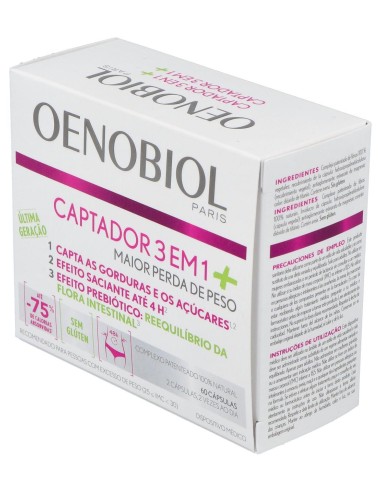 Oenobiol Captador 3 En 1 Plus, 60 Cápsulas