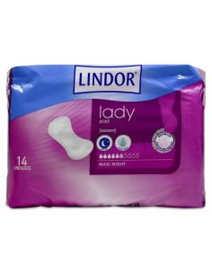 Lindor Premium Lady Pad 5 Gotas, 14 Unidades