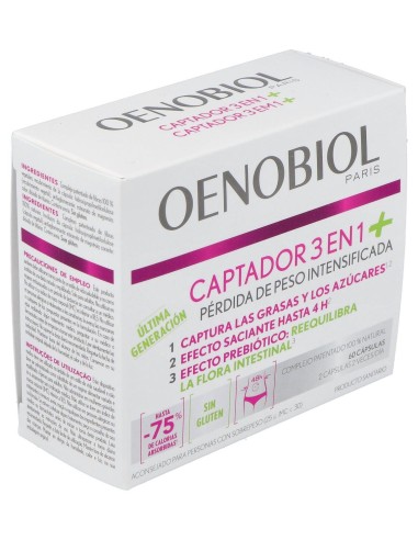 Oenobiol Captador 3 En 1 Plus, 60 Cápsulas