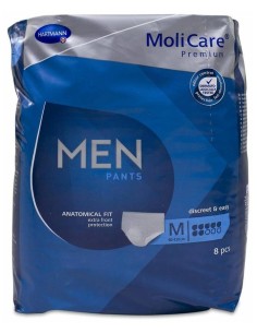 Molicare Premium Men Braga Incontinencia 7 Gotas Talla M, 7 Uds