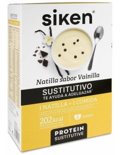 Siken Natillas Sabor Vainilla, 6 Sobres